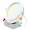 Luxrite 6 Inch Gimbal LED Recessed Downlight 5CCT 2700K-5000K 15W 1400LM Dimmable Wet Rated IC Rated LR23746-1PK - alternate 1